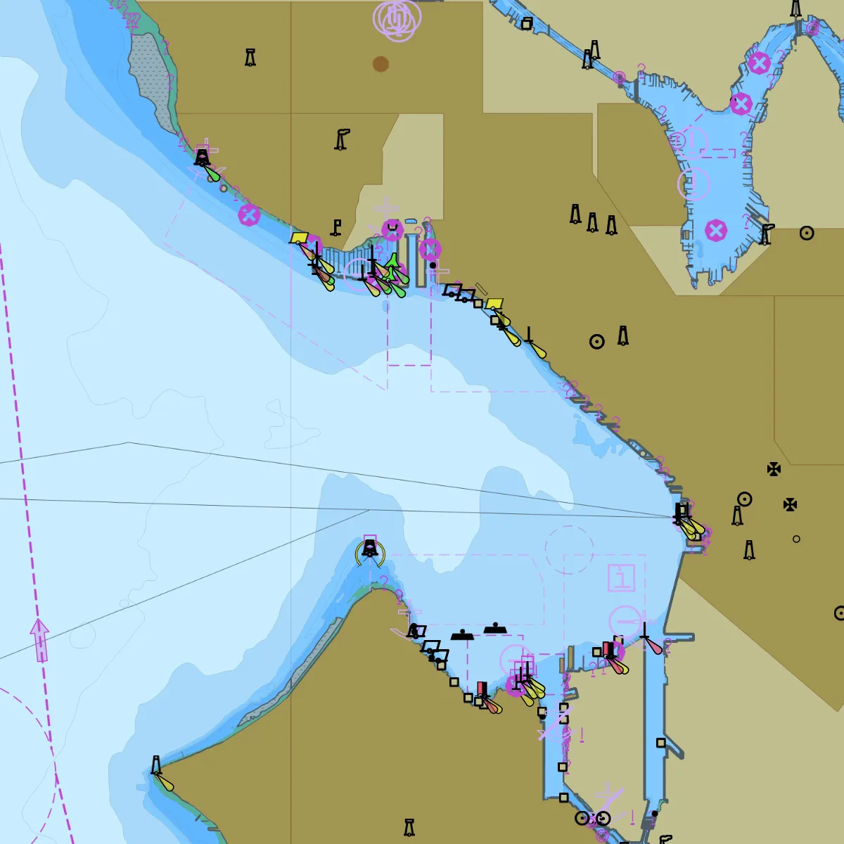 S-125 aids to navigation in SoundCharts